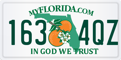 FL license plate 1634QZ