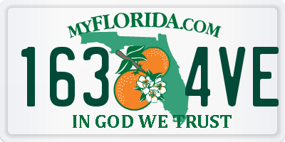 FL license plate 1634VE
