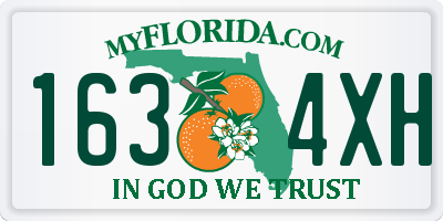 FL license plate 1634XH