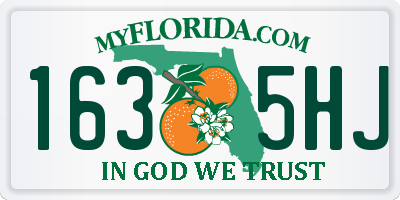 FL license plate 1635HJ