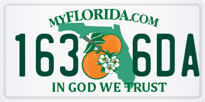 FL license plate 1636DA