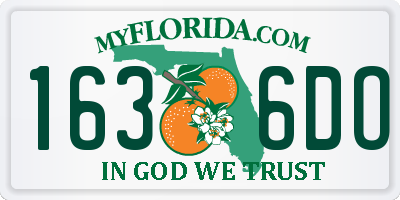 FL license plate 1636DO