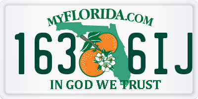 FL license plate 1636IJ