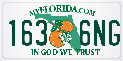 FL license plate 1636NG