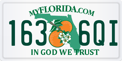 FL license plate 1636QI