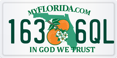 FL license plate 1636QL