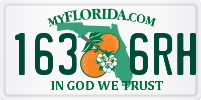 FL license plate 1636RH