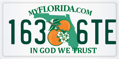 FL license plate 1636TE
