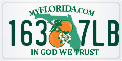 FL license plate 1637LB