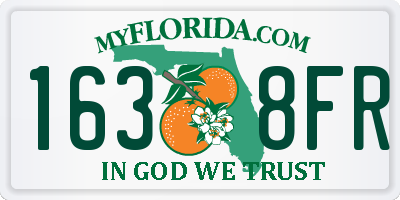 FL license plate 1638FR
