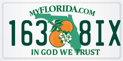FL license plate 1638IX