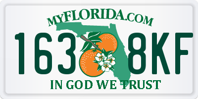 FL license plate 1638KF