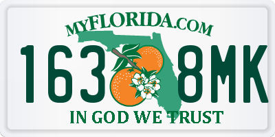 FL license plate 1638MK
