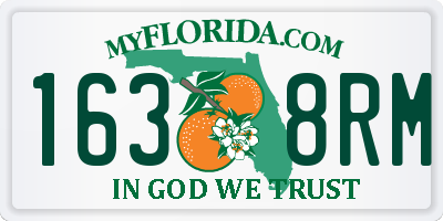 FL license plate 1638RM