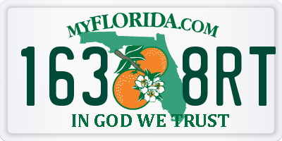 FL license plate 1638RT