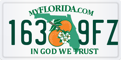 FL license plate 1639FZ