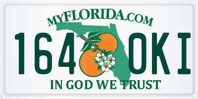 FL license plate 1640KI