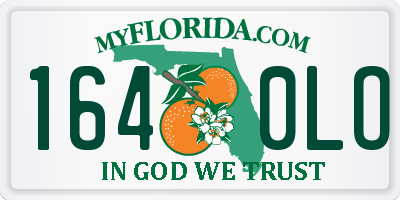 FL license plate 1640LO