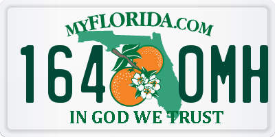 FL license plate 1640MH