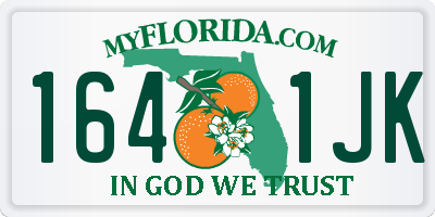 FL license plate 1641JK