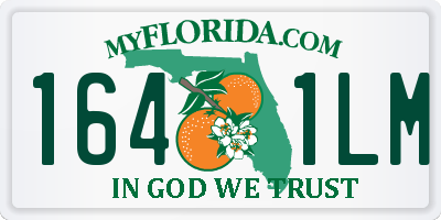FL license plate 1641LM