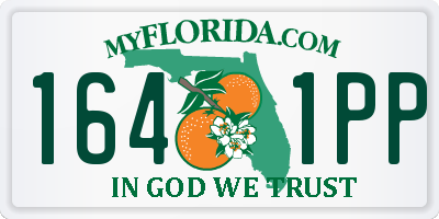FL license plate 1641PP