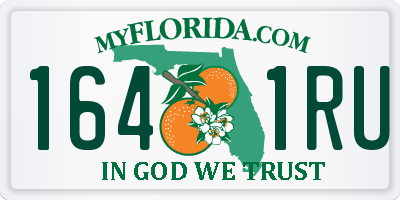 FL license plate 1641RU