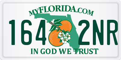 FL license plate 1642NR