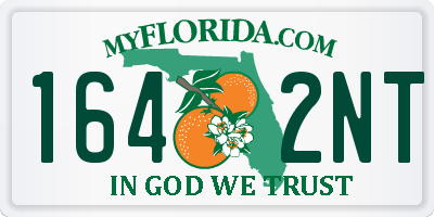 FL license plate 1642NT