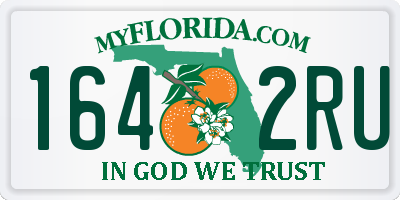 FL license plate 1642RU