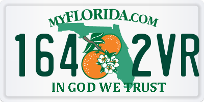 FL license plate 1642VR