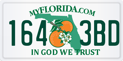 FL license plate 1643BD