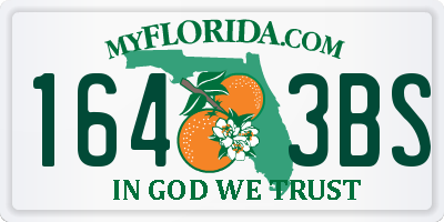 FL license plate 1643BS