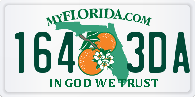 FL license plate 1643DA