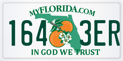 FL license plate 1643ER
