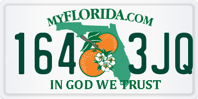FL license plate 1643JQ