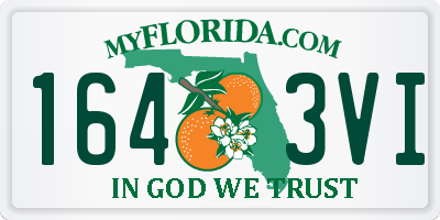 FL license plate 1643VI