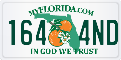 FL license plate 1644ND