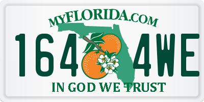FL license plate 1644WE