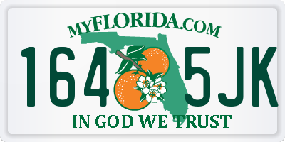 FL license plate 1645JK