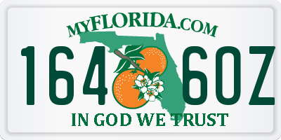 FL license plate 1646OZ