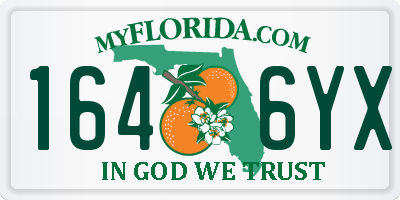 FL license plate 1646YX
