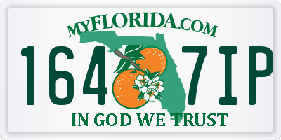 FL license plate 1647IP