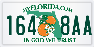 FL license plate 1648AA