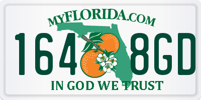 FL license plate 1648GD