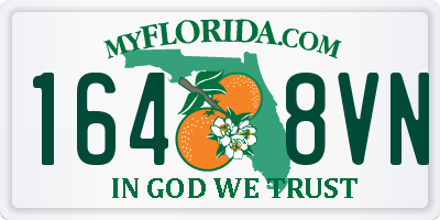FL license plate 1648VN