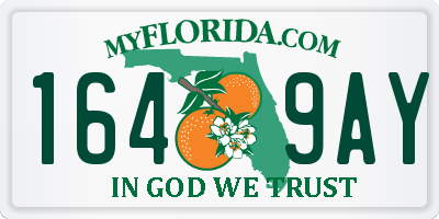 FL license plate 1649AY