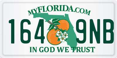 FL license plate 1649NB