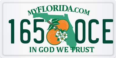 FL license plate 1650CE