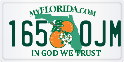 FL license plate 1650JM